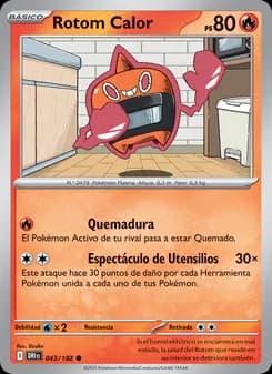 Rotom Calor card in Spanish