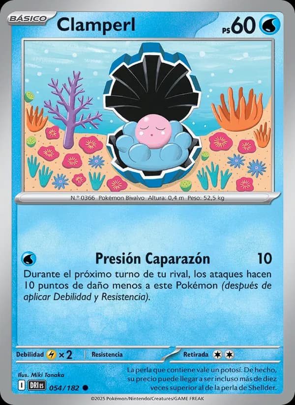 Clamperl card in Spanish