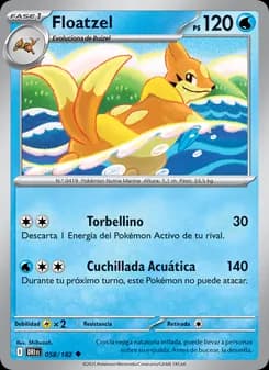 Floatzel card in Spanish