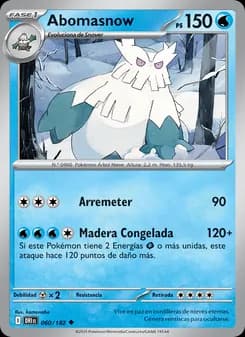 Abomasnow card in Spanish