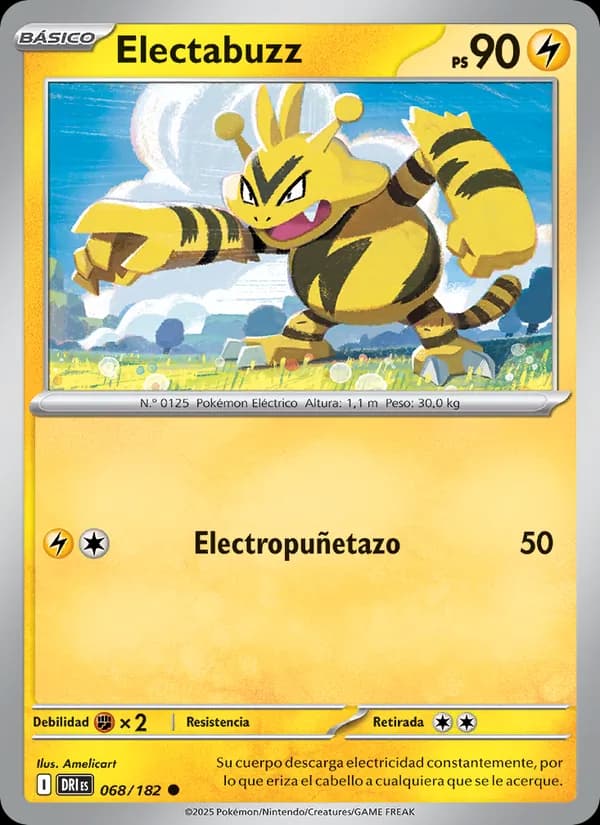 Electabuzz card in Spanish