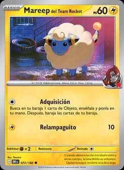 Mareep del Team Rocket card in Spanish