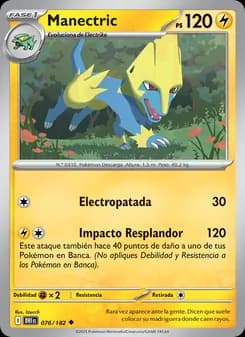 Manectric card in Spanish