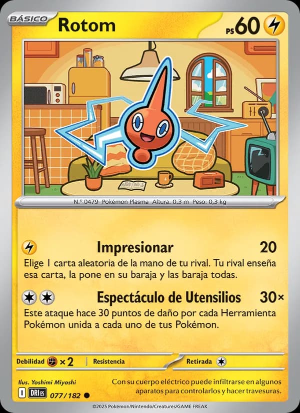 Rotom card in Spanish