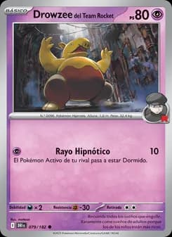 Drowzee del Team Rocket card in Spanish