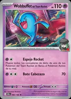 Wobbuffet del Team Rocket card in Spanish