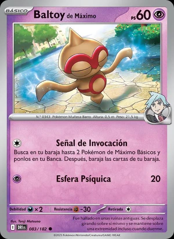 Baltoy de Máximo card in Spanish