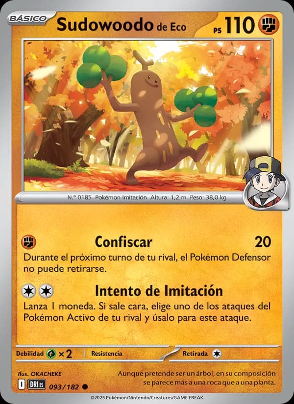 Sudowoodo de Eco card in Spanish