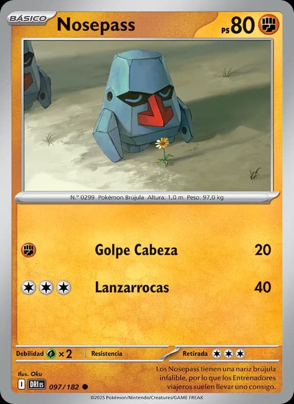 Nosepass card in Spanish