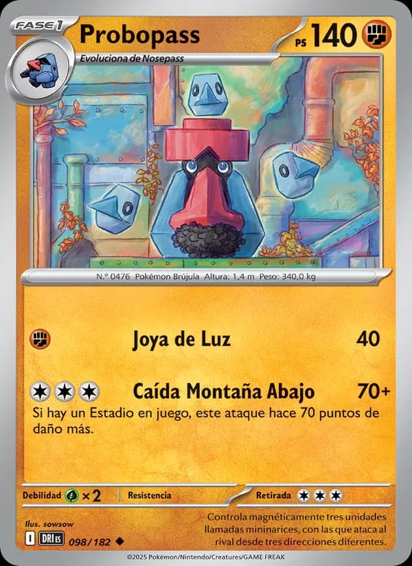 Probopass card in Spanish