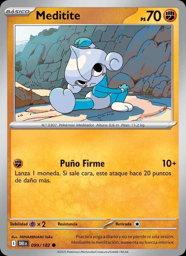 Meditite card in Spanish