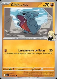Gible de Cintia card in Spanish