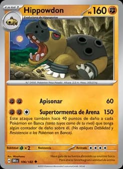 Hippowdon card in Spanish