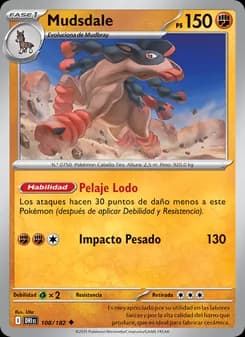 Mudsdale card in Spanish