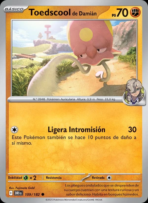 Toedscool de Damián card in Spanish