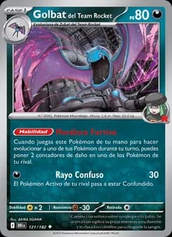 Golbat del Team Rocket card in Spanish