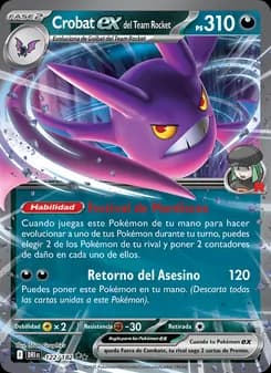 Crobat ex del Team Rocket card in Spanish