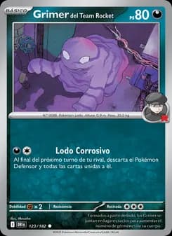 Grimer del Team Rocket card in Spanish