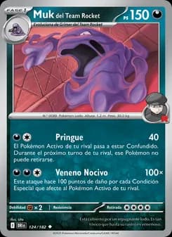 Muk del Team Rocket card in Spanish