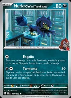 Murkrow del Team Rocket card in Spanish