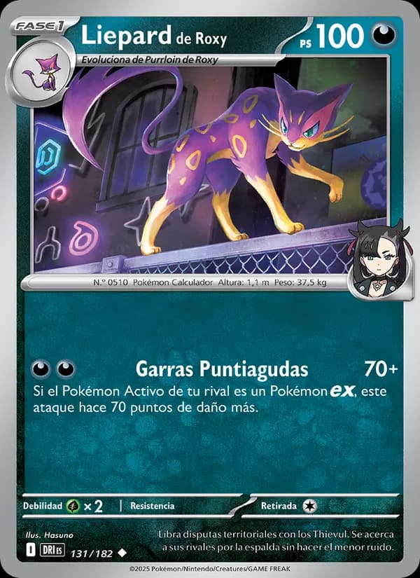 Liepard de Roxy card in Spanish
