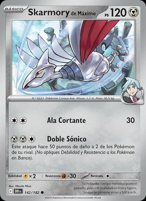 Skarmory de Máximo card in Spanish