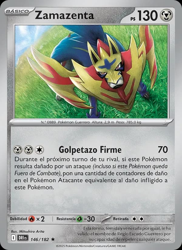 Zamazenta card in Spanish