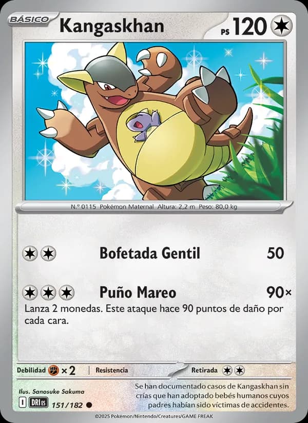 Kangaskhan card in Spanish