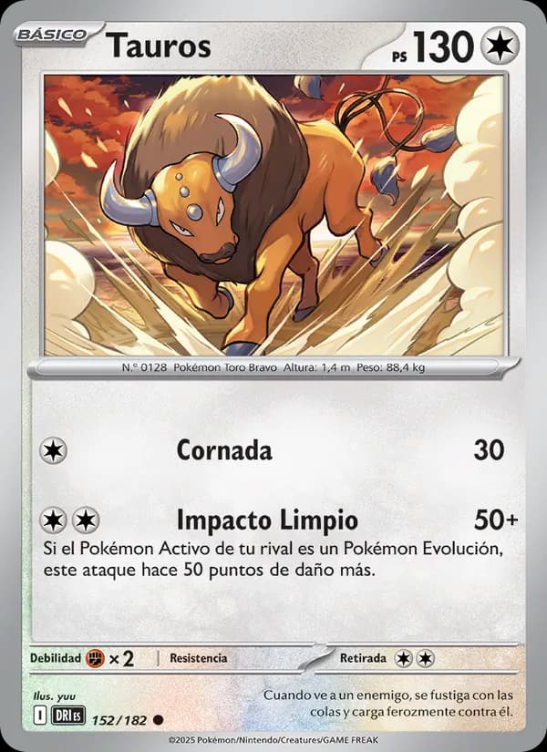 Tauros card in Spanish