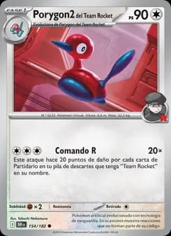 Porygon2 del Team Rocket card in Spanish