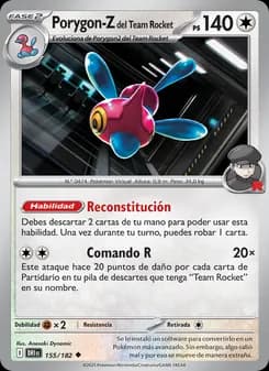 Porygon-Z del Team Rocket card in Spanish
