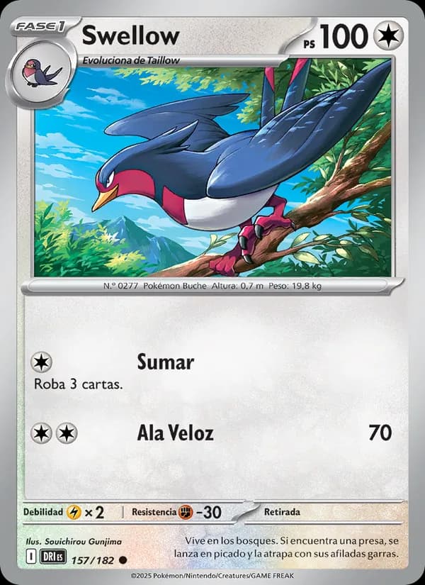 Swellow card in Spanish
