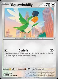 Squawkabilly card in Spanish
