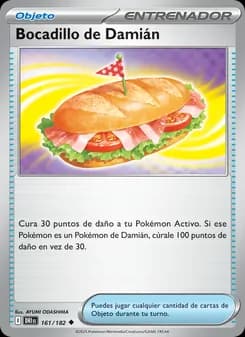 Bocadillo de Damián card in Spanish