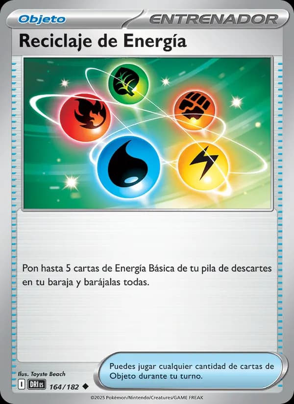 Reciclaje de Energía card in Spanish