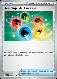 Reciclaje de Energía card in Spanish