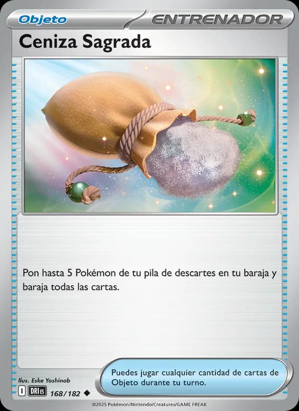 Ceniza Sagrada card in Spanish