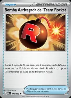 Bomba Arriesgada del Team Rocket card in Spanish