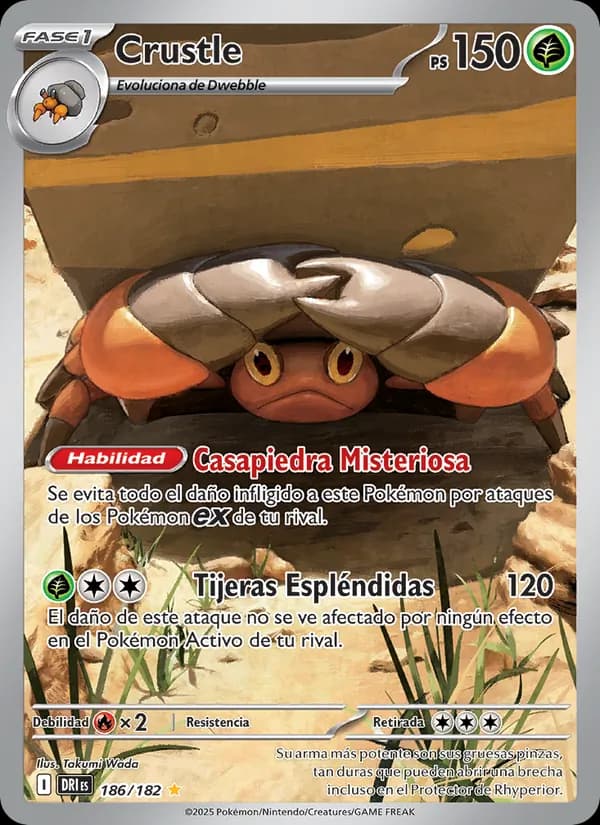 Crustle card in Spanish