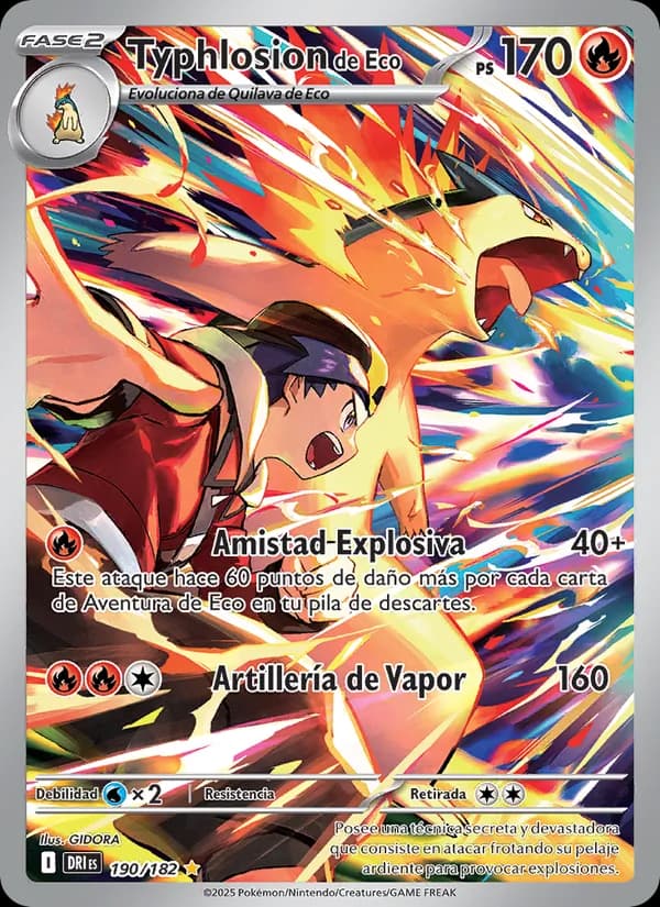 Typhlosion de Eco card in Spanish