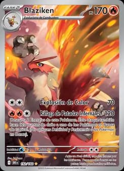 Blaziken card in Spanish
