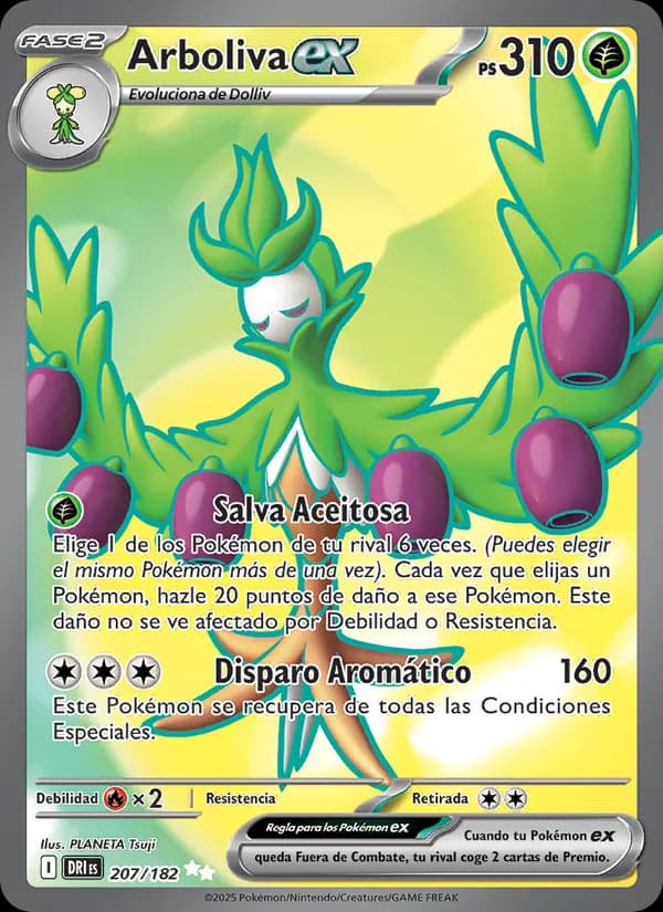 Arboliva ex card in Spanish