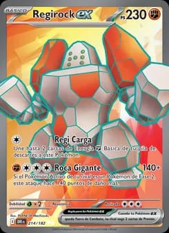 Regirock ex card in Spanish