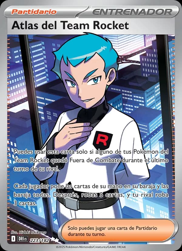 Atlas del Team Rocket card in Spanish