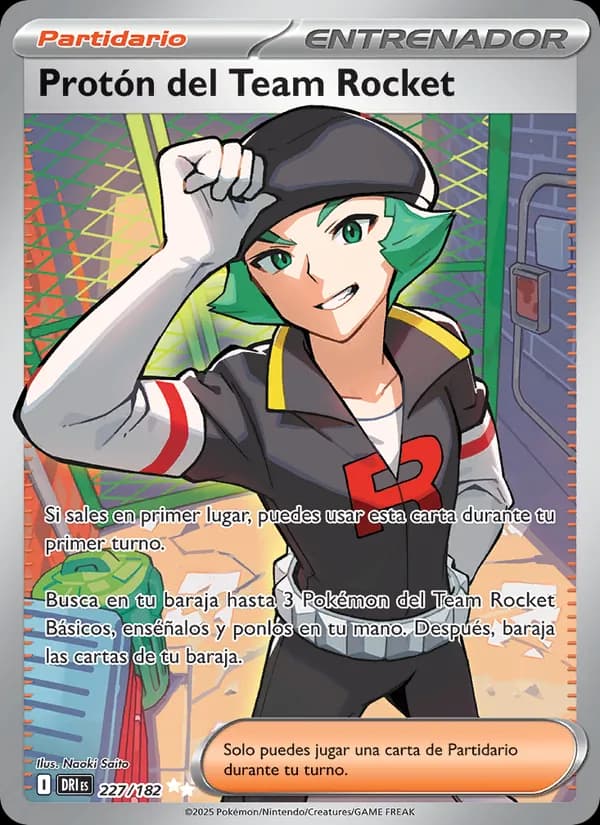 Protón del Team Rocket card in Spanish