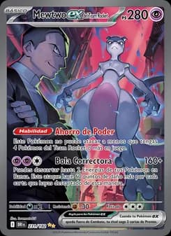 Mewtwo ex del Team Rocket card in Spanish