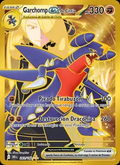 Garchomp ex de Cintia card in Spanish