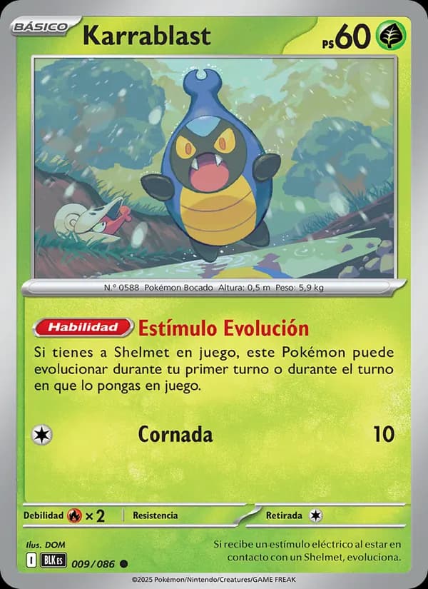 Karrablast card in Spanish