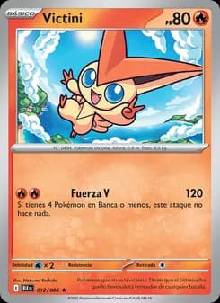 Victini card in Spanish