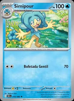 Simipour card in Spanish